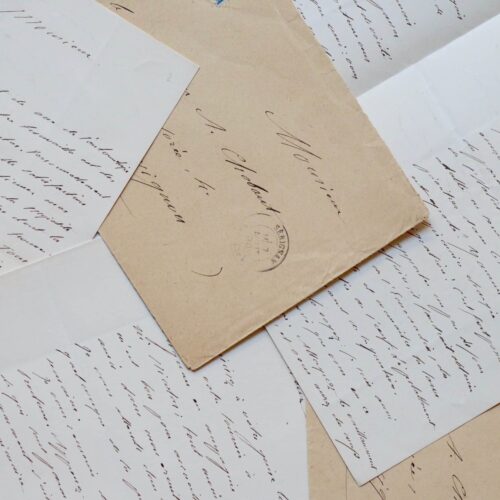 Trois lettres de l'entomologiste Jean-Henri Fabre