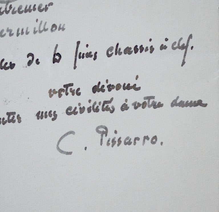 Pissarro commande du matériel pour peindre ses vues du Louvre