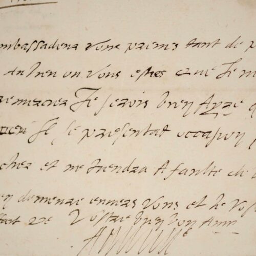 Rare lettre du roi de Navarre Antoine de Bourbon