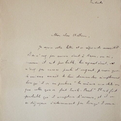 Malraux, à Hellens : Halévy, Grasset, les Cahiers verts, etc. – vue 2
