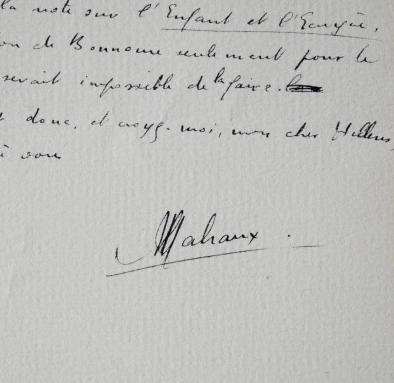 Malraux, à Hellens : Halévy, Grasset, les Cahiers verts, etc.