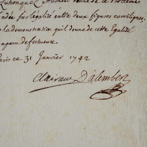 D'Alembert et Clairaut contredisent Ancelot