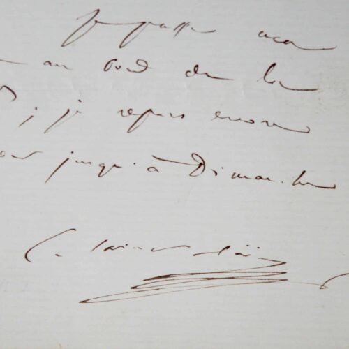 Saint-Saëns refuse de se prêter au jeu de l'écriture