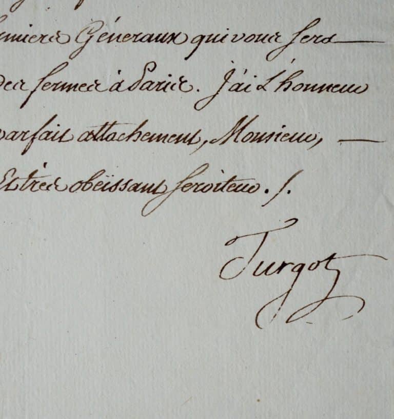 Turgot et Milly font venir du matériel scientifique d&rsquo;Angleterre