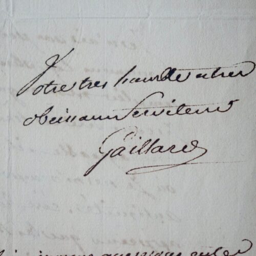 Gaillard loue l'antiquité, source des "hautes sciences" et des "beaux arts"
