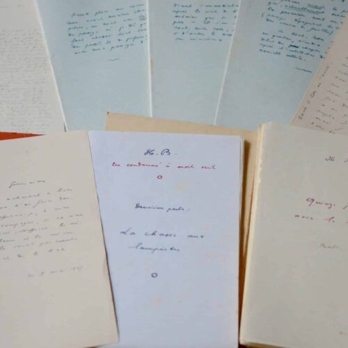 Henri Béraud : manuscrit de Quinze jours avec la mort et documents – vue 2