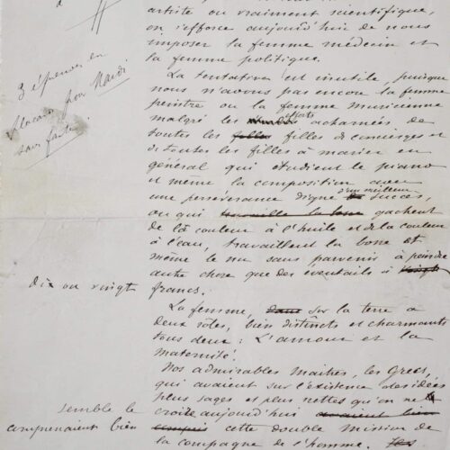Manuscrit complet de la préface de Maupassant pour Manon Lescaut – vue 2
