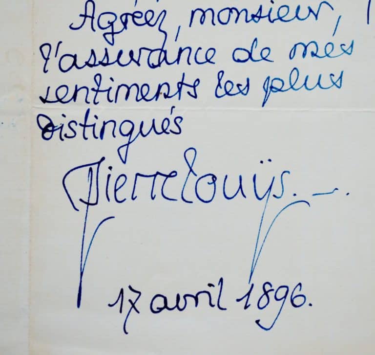 Pierre Louÿs étudie une proposition d&rsquo;Eugène Fasquelle