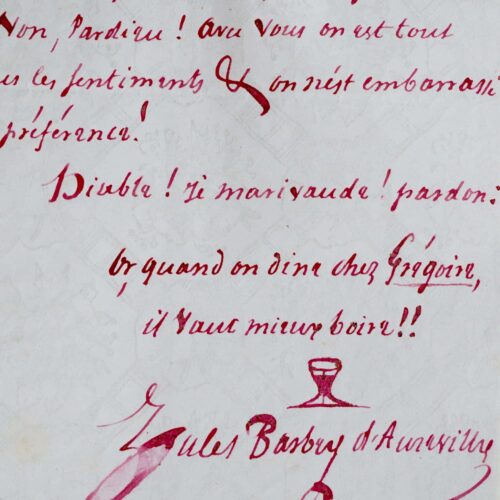 Barbey : "Des vers, du gigot à l'ail, du Chambertin, combinaison charmante !" – vue 2
