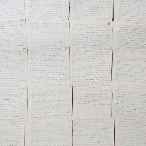 Manuscrit d'une conférence de Jean Giraudoux : les non romantiques – vue 2