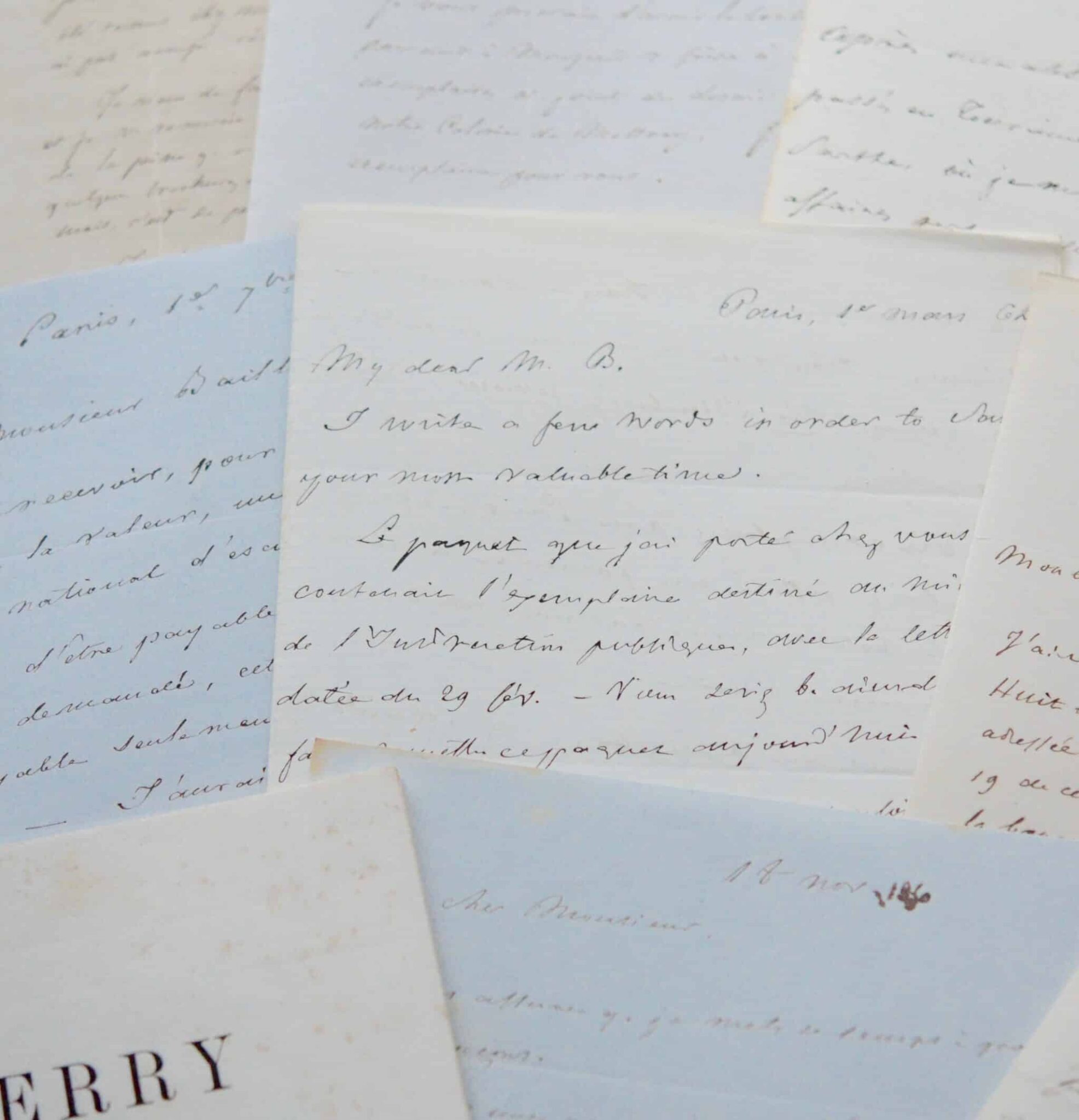 Correspondance de Guerry, père des sciences sociales, avec son éditeur