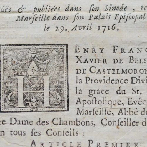 Monseigneur de Belsunce, l’abbé Feraporte et la bulle Unigenitus