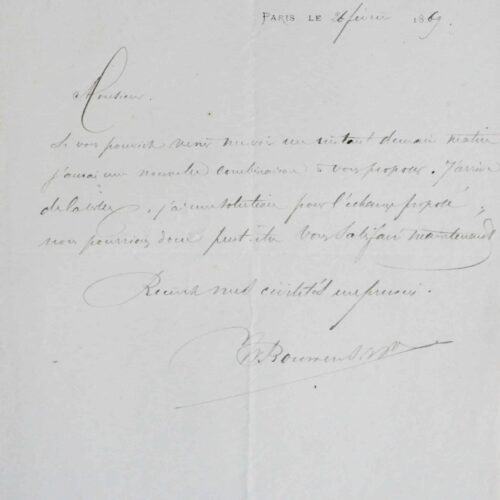 Deux lettres avec esquisses de William Bouwens Van der Boÿen – vue 2