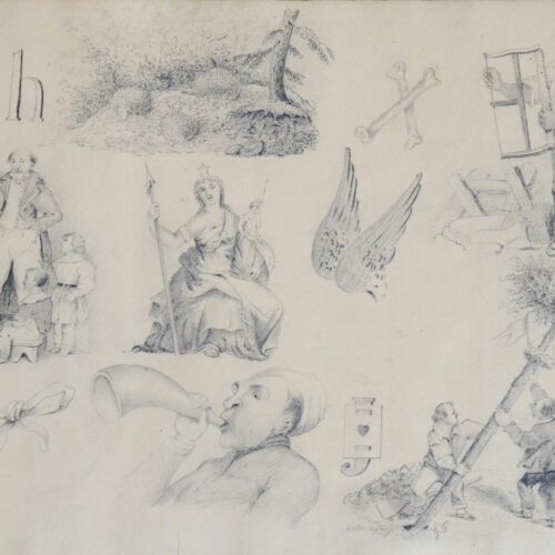 Album de rébus et de dessins du XIXeme siècle