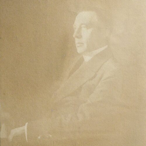 Zeldzaam gesigneerd portret van Rachmaninov