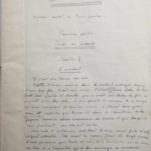 Manuscrit "épatant" d'Emmanuel Bove – vue 2