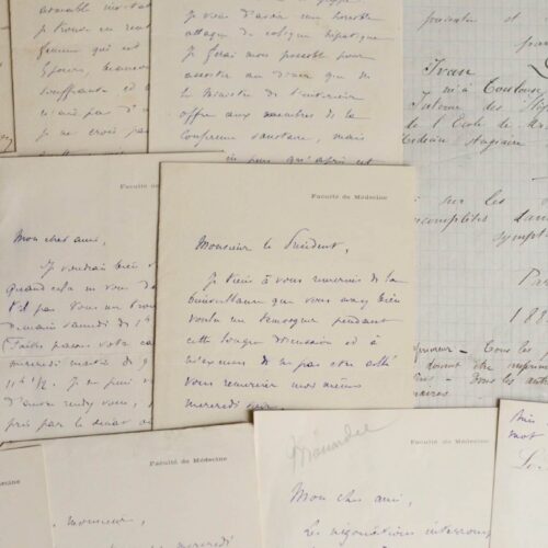 Lettres de Paul Brouardel, célèbre médecin légiste