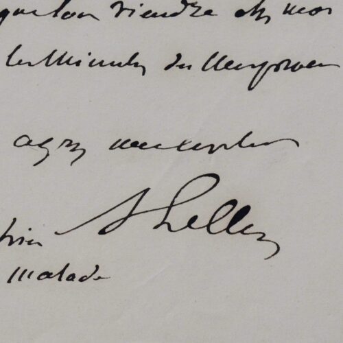 Deux lettres de l'architecte Achille Leclère