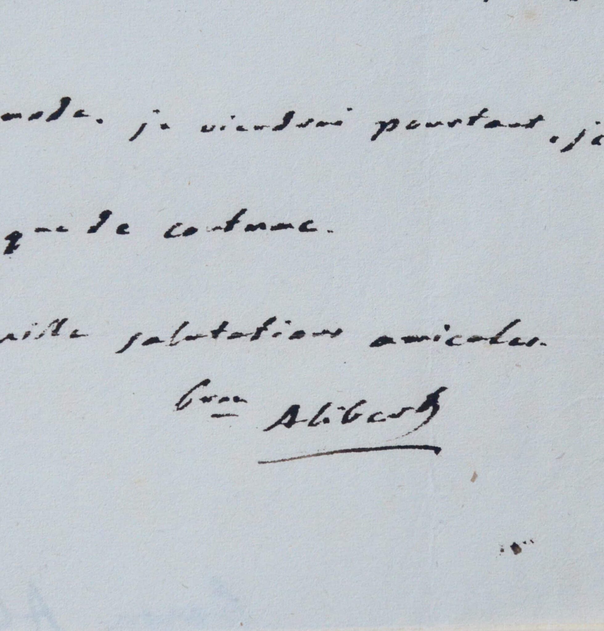 Lettres du baron Alibert, célèbre dermatologue