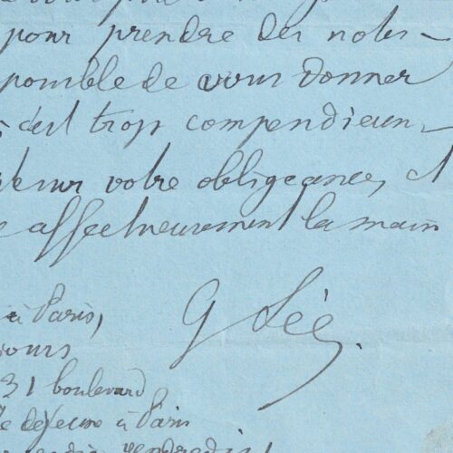 Lettres, cartes et ordonnance de Germain Sée
