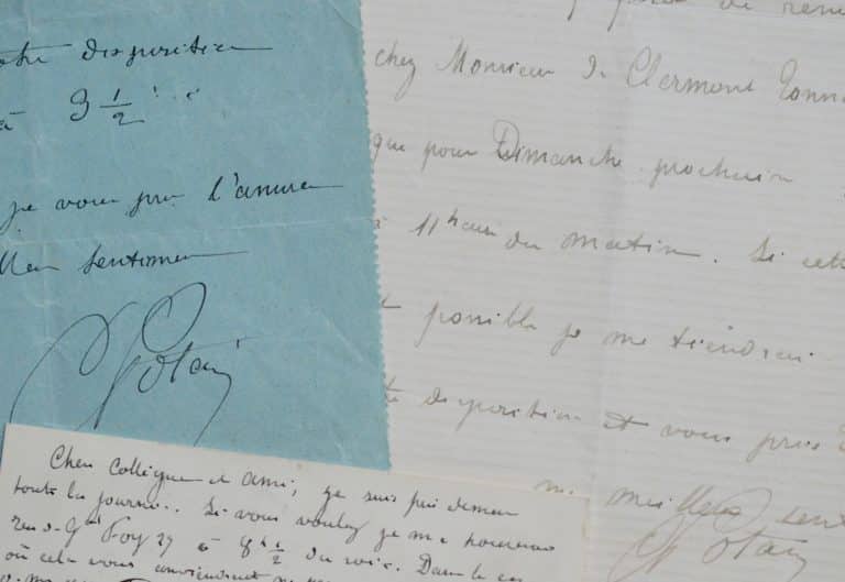 Lettres du cardiologue Carl Pierre Édouard Potain
