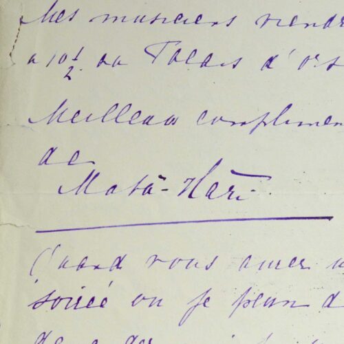Mata Hari "J’aime mieux danser devant cent hommes que devant deux femmes"