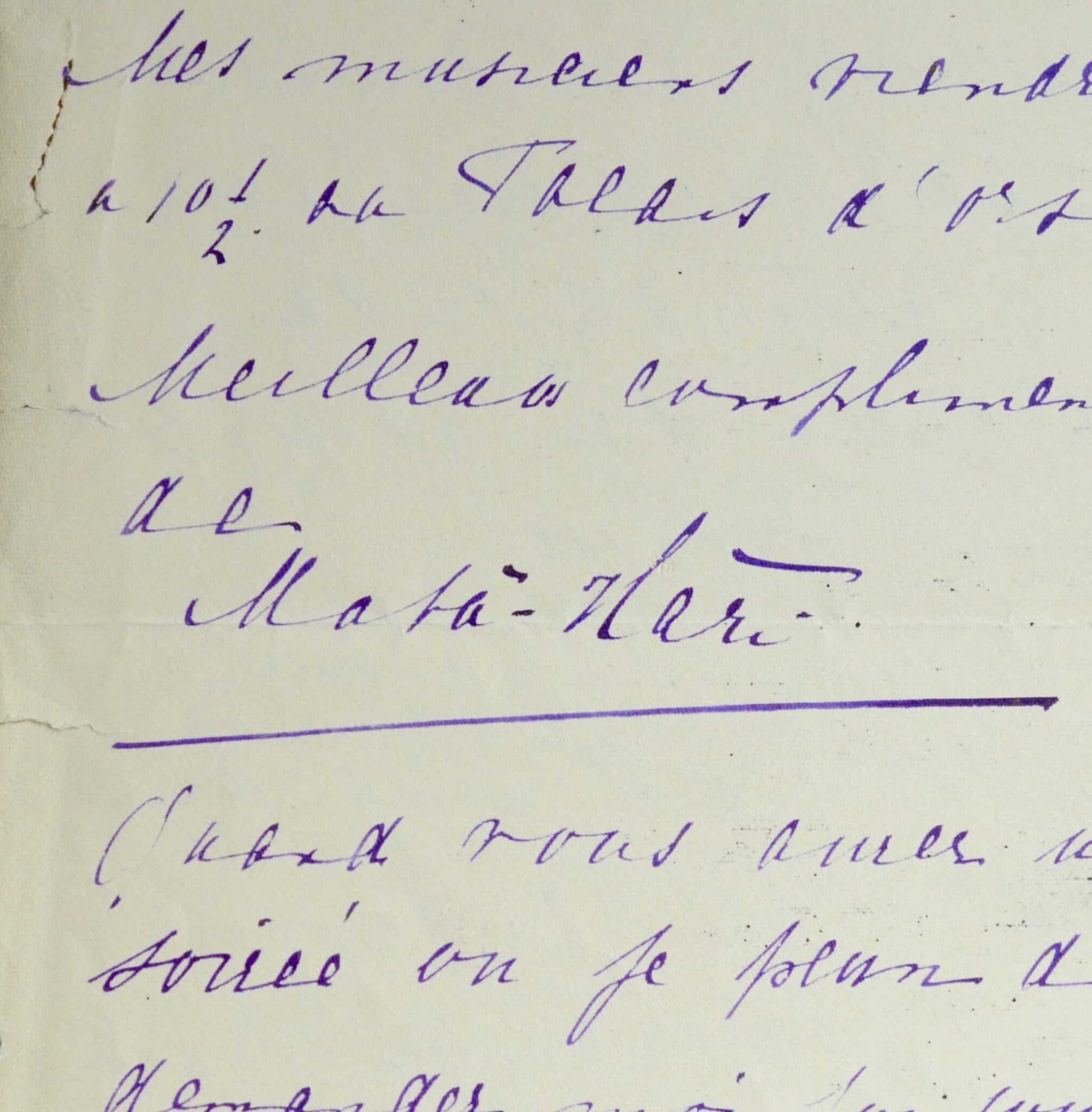 Mata Hari « J’aime mieux danser devant cent hommes que devant deux femmes »
