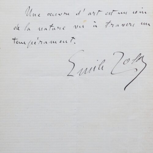 La définition de l'oeuvre d'art, par Zola, le naturaliste – vue 2