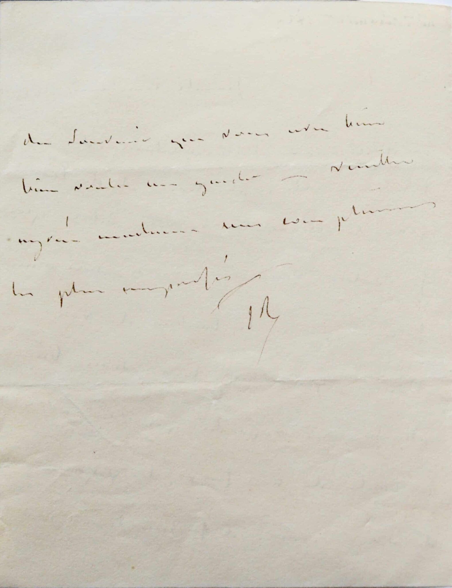 Charmante lettre de Madame Récamier, à la Princesse de Béthune – vue 3 Charmante lettre de Madame Récamier, à la Princesse de Béthune – vue 3