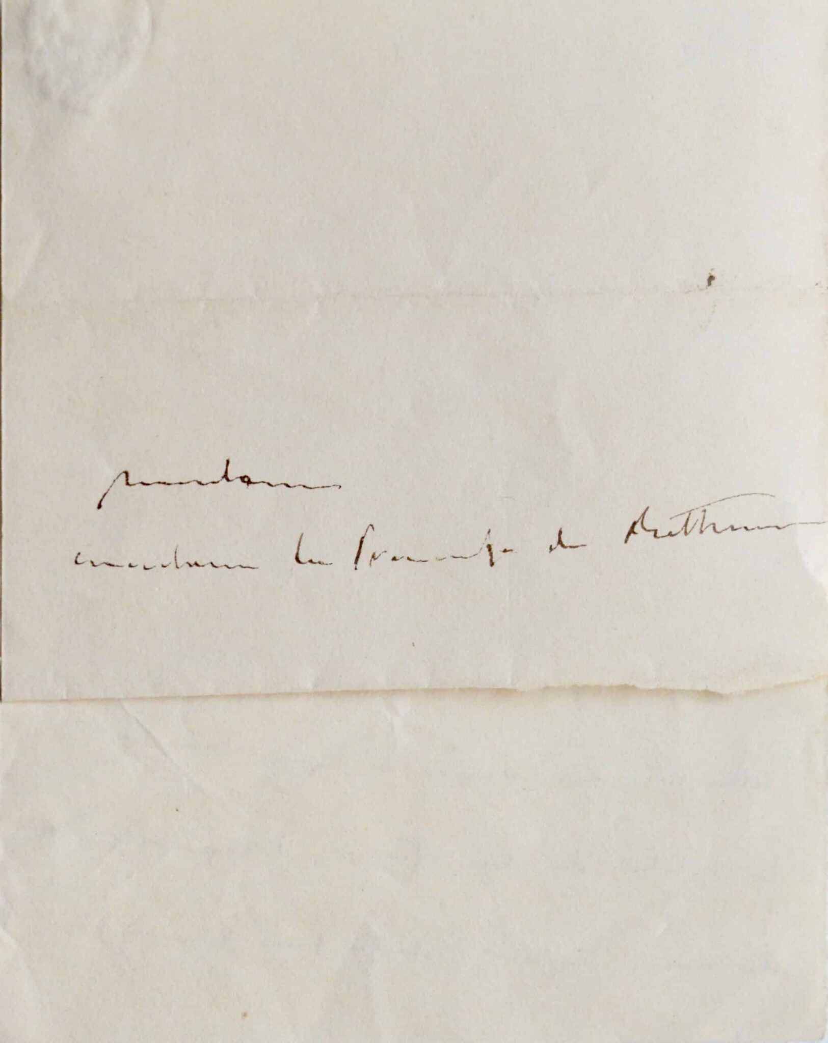 Charmante lettre de Madame Récamier, à la Princesse de Béthune – vue 4 Charmante lettre de Madame Récamier, à la Princesse de Béthune – vue 4