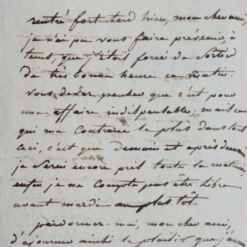 Lettres croisées de Gourgaud et Fain – vue 2