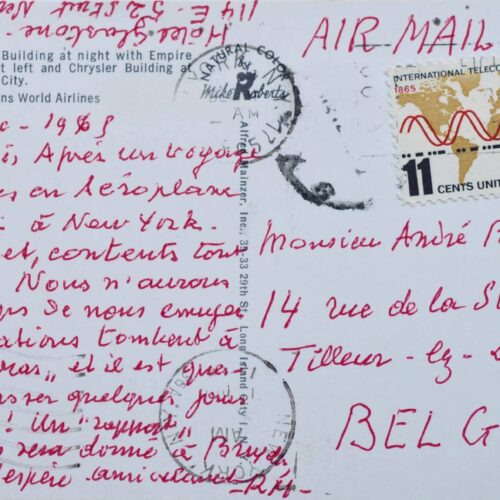 Magritte aux États-Unis, écrit à Bosmans – vue 2