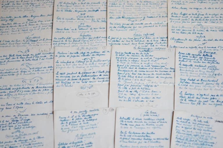 Manuscrit poétique inédit de Max Jacob