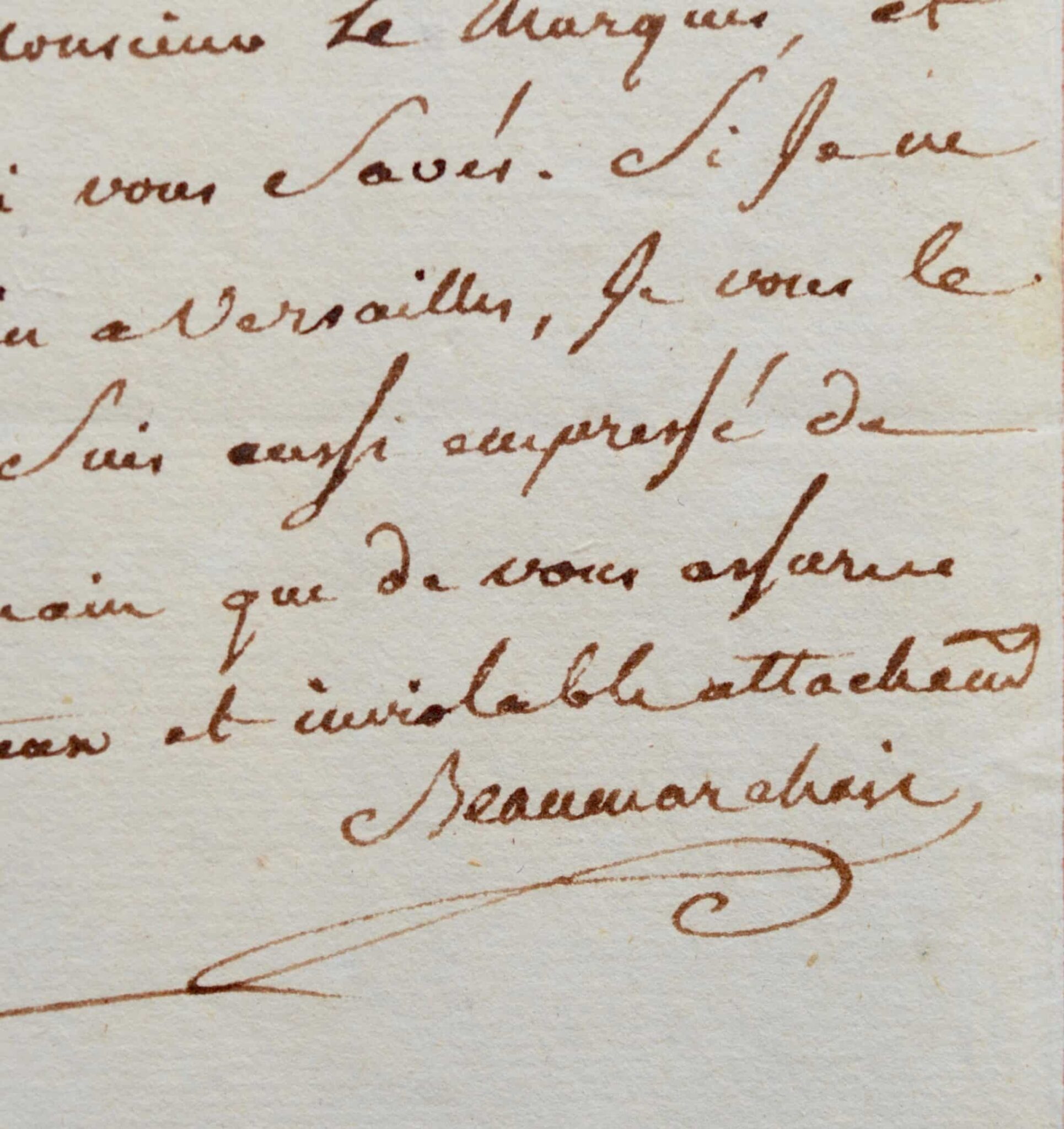 Mystérieux billet de Beaumarchais
