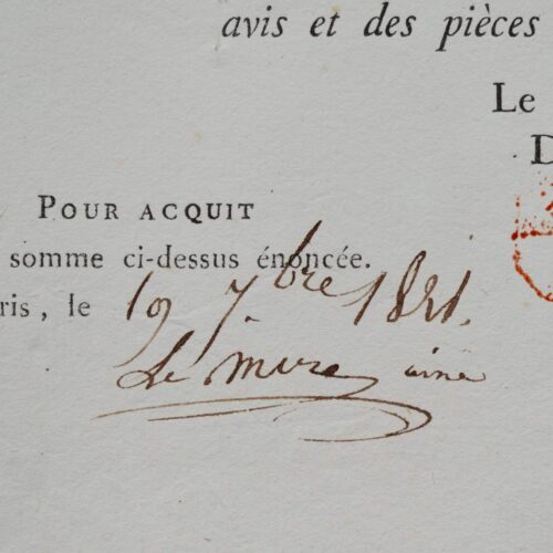 L'état achète un tableau au peintre Charles Le Mire aîné