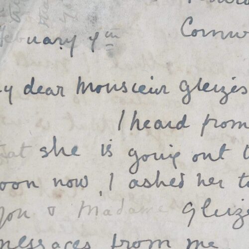 Très belle lettre d'Evie Hone à Albert Gleizes