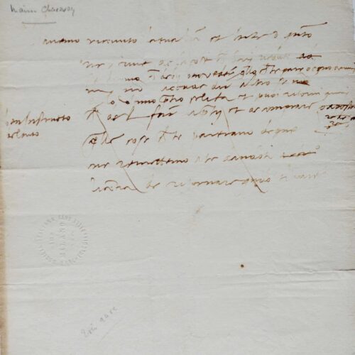 Rarissime lettre du Caradosso, maître de Cellini et orfèvre de la renaissance italienne – vue 2