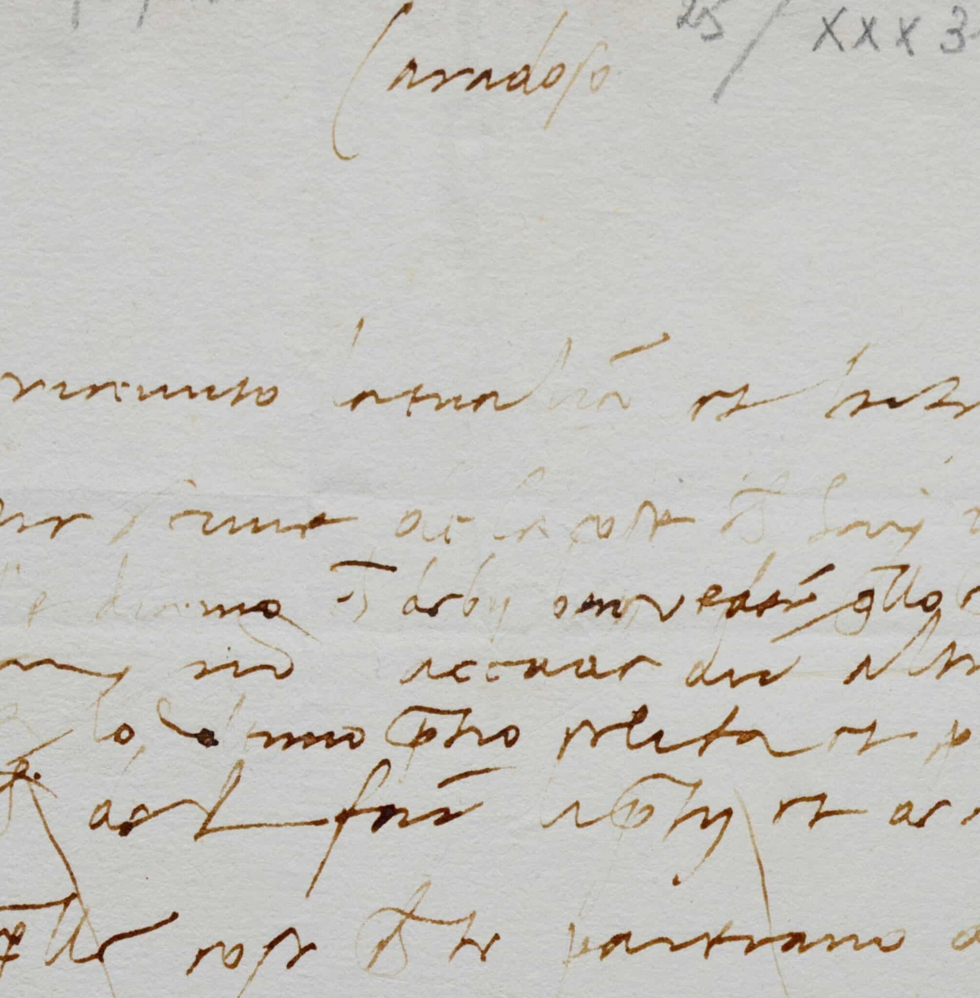 Rarissime lettre du Caradosso, maître de Cellini et orfèvre de la renaissance italienne – vue 3 Rarissime lettre du Caradosso, maître de Cellini et orfèvre de la renaissance italienne – vue 3