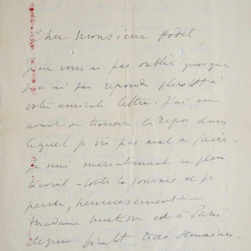 "je peins heureusement" Henri Matisse – vue 2