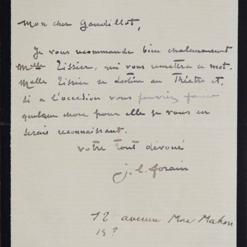 Jean-Louis Forain recommande une élève – vue 2