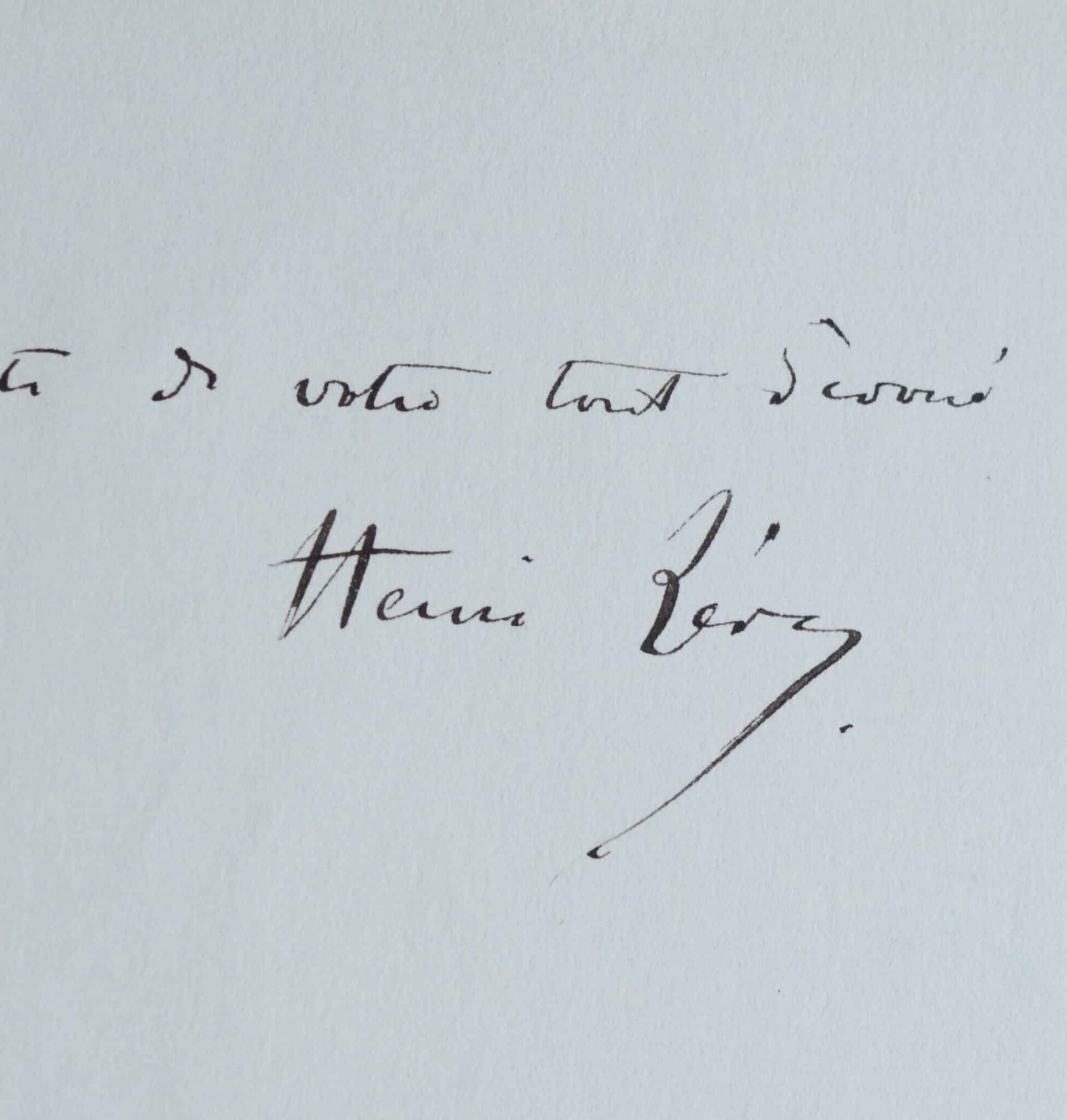 Trois lettres du peintre Henri-Léopold Lévy – vue 2 Trois lettres du peintre Henri-Léopold Lévy – vue 2