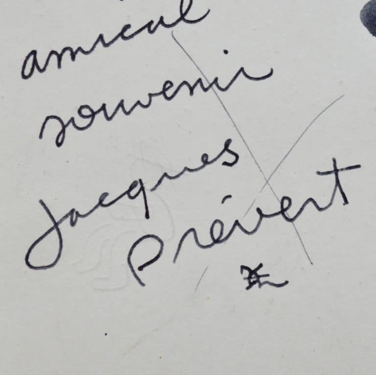 Carte postale de Jacques Prévert