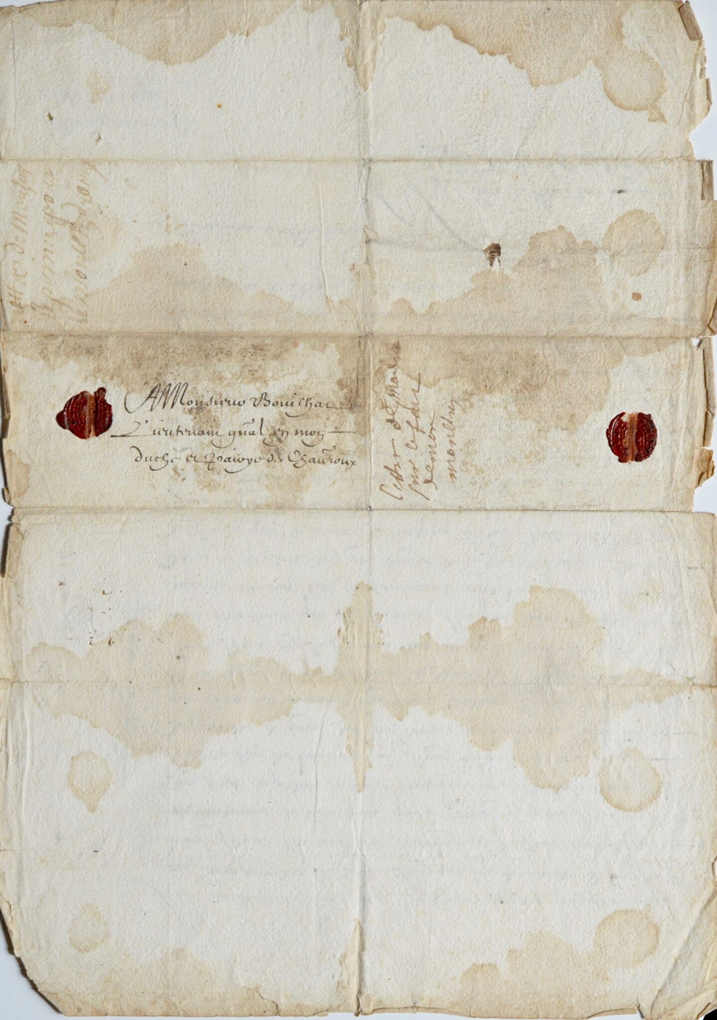 Henri II de Condé règle des différents sur ses terres – vue 3 Henri II de Condé règle des différents sur ses terres – vue 3
