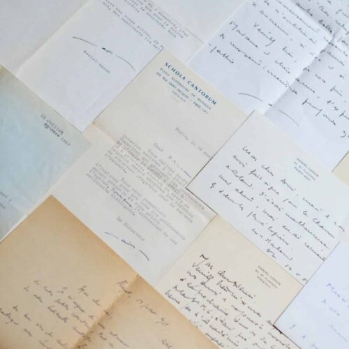 Correspondentie van de componist Daniel-Lesur aan Henri Martelli