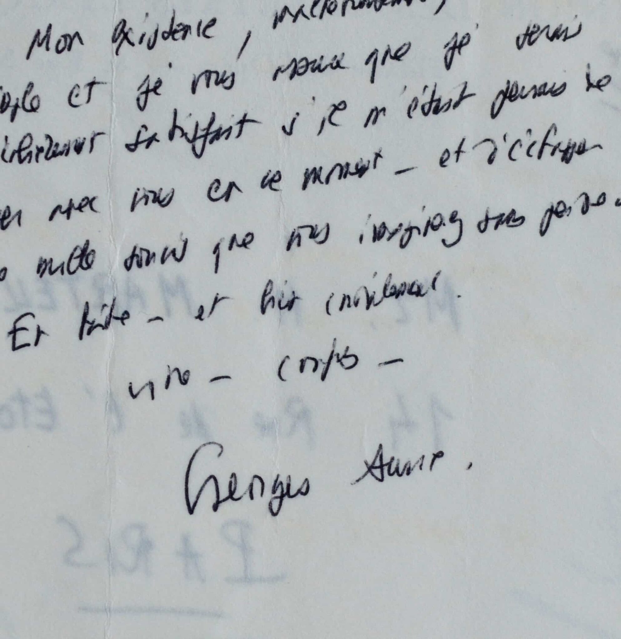 Georges Auric à Henri Martelli