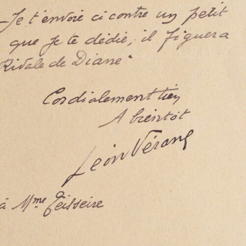 Correspondance et poèmes de Léon Vérane