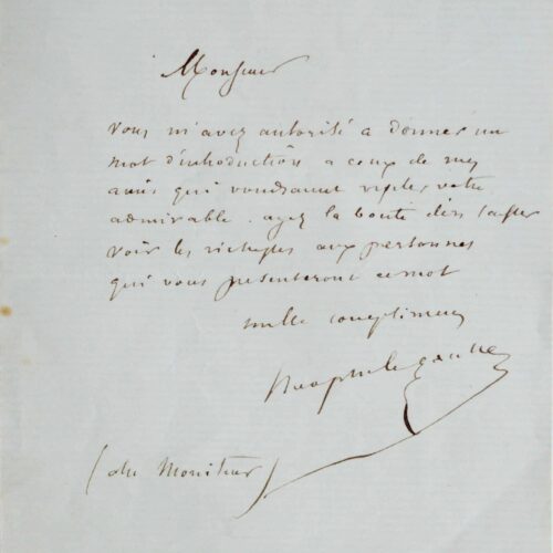 Mystérieux laissez-passer de Théophile Gautier – vue 2