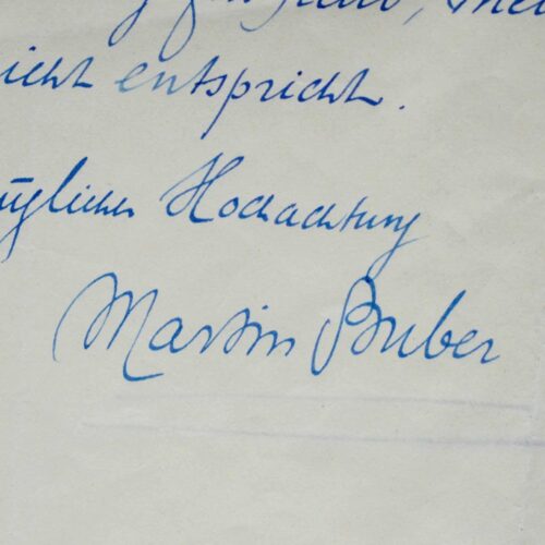 Martin Buber souhaite un prix Nobel pour Freud