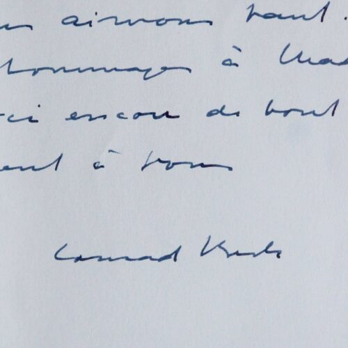 Lettres du compositeur suisse Conrad Arthur Beck