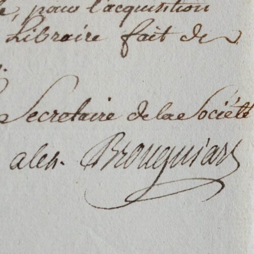 Brongniart, secrétaire de la Société d'Histoire naturelle